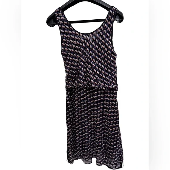 Marc by Marc Jacobs EUC Sz 4 Sleeveless Graphic Design Velvet Devore Dress (533) - Picture 4 of 14